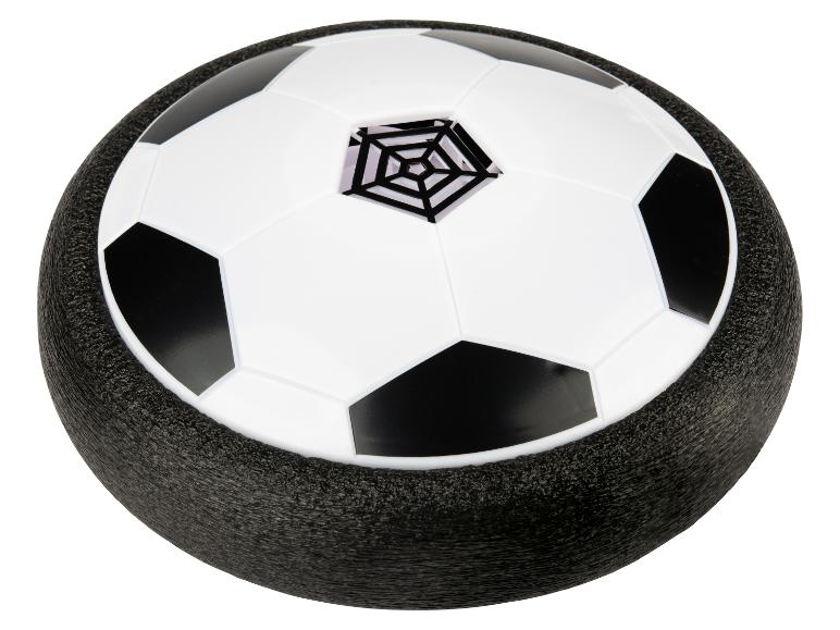 Zwart-witte zwevende voetbal met een spinnenweb in het midden