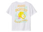 Wit T-shirt met 'Fresh Lemonade' print en een afbeelding van citroenen.