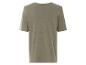 Beige t-shirt met korte mouwen, achterkant.