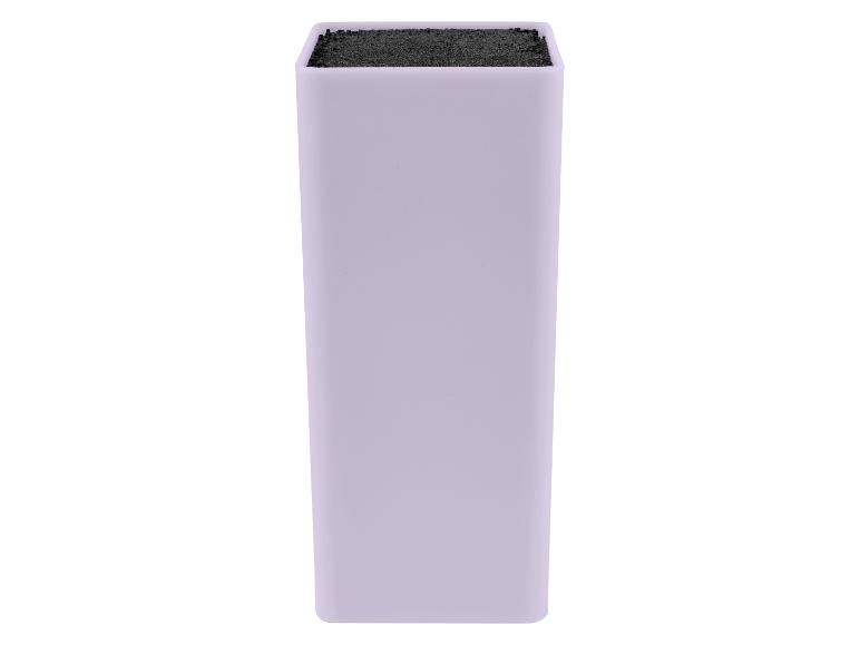 Lila messenblok met zwart schuim inzetstuk.