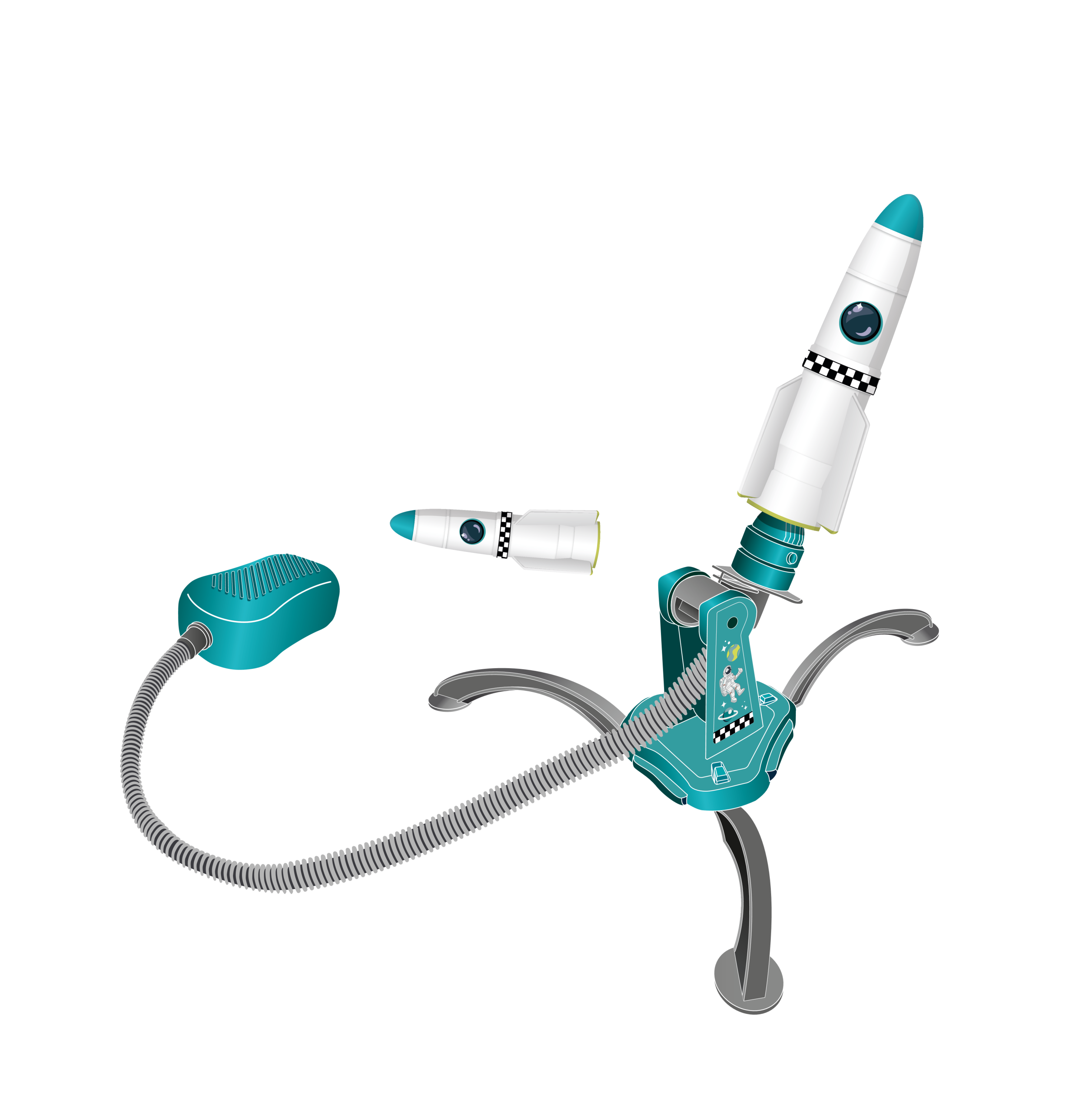 Playtive Luchtdruk raket afbeelding