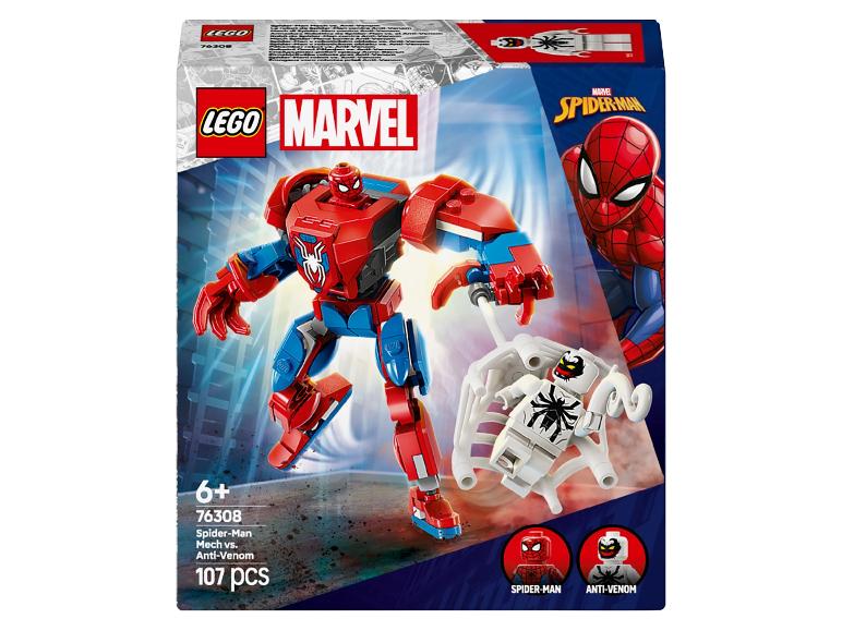 Spider-Man Mech vs. Anti-Venom set met 107 onderdelen voor 6+.