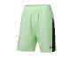 Lichtgroene sportshorts met zwarte details.