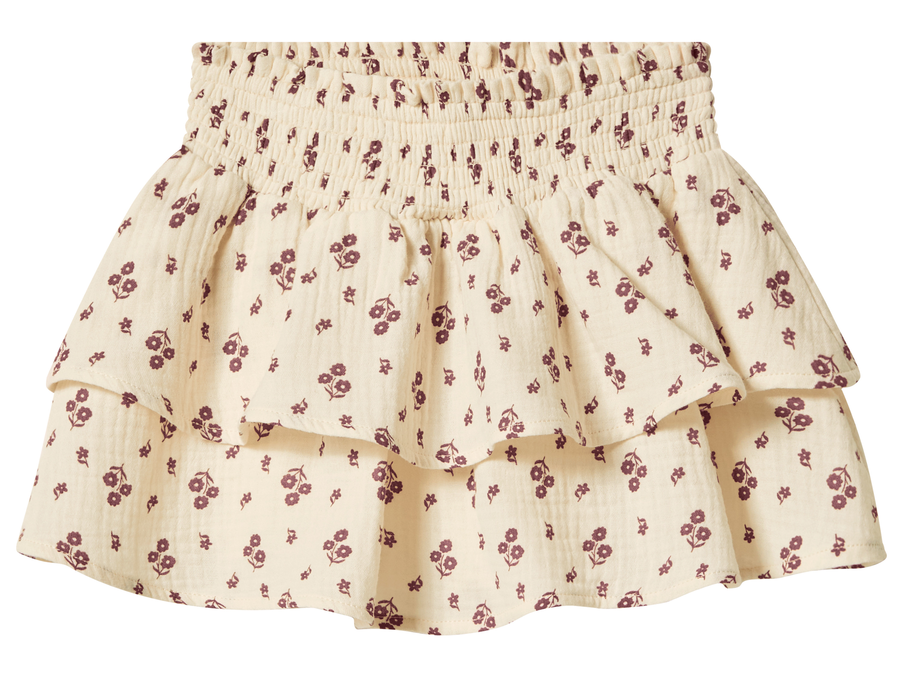 lupilu Mousseline kinder rok (Beige, 110/116)