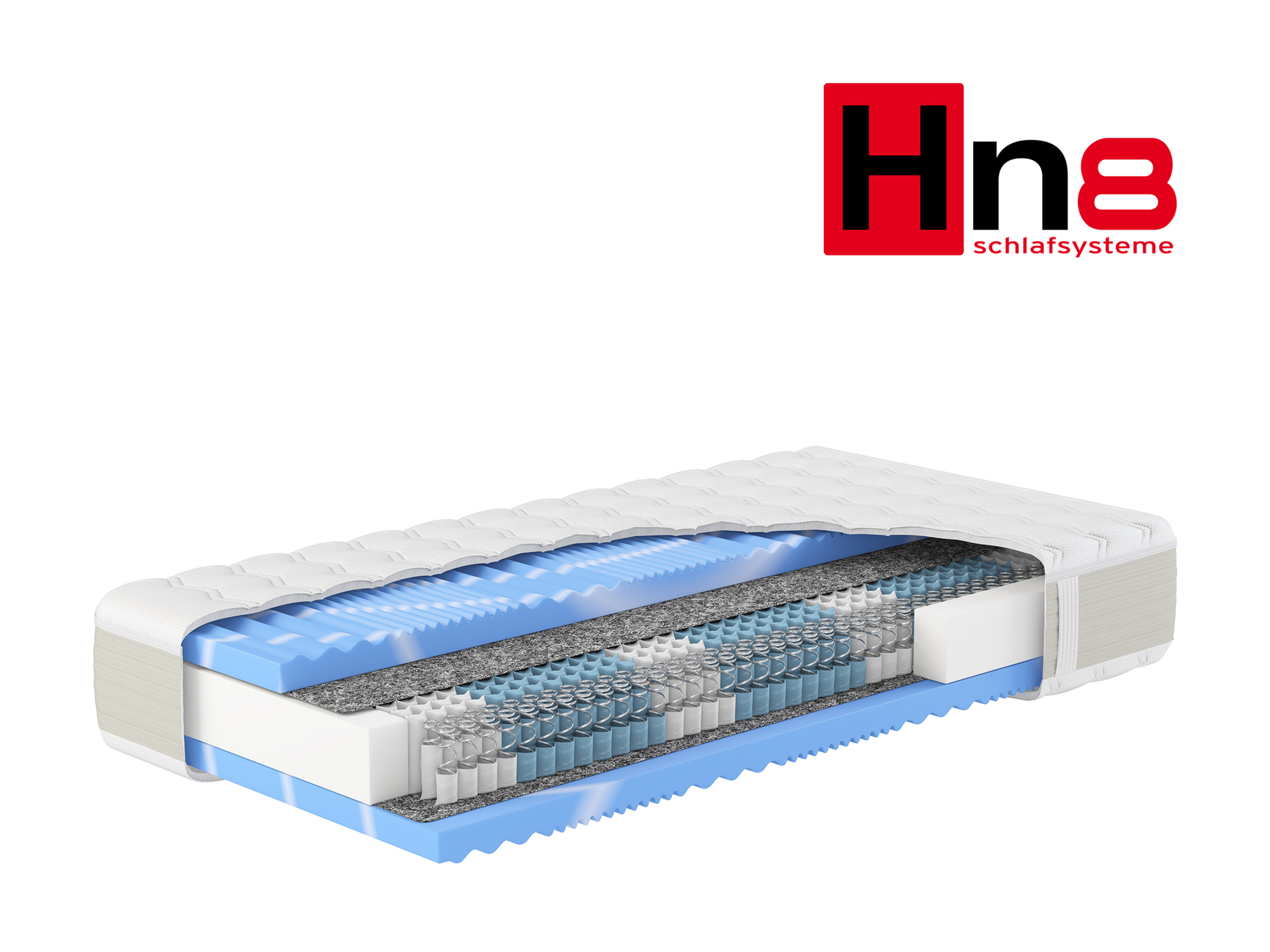 Hn8 Schlafsysteme Pocketvering matras Gelstar XXL (Stevig (H3), 90 x 200 cm)