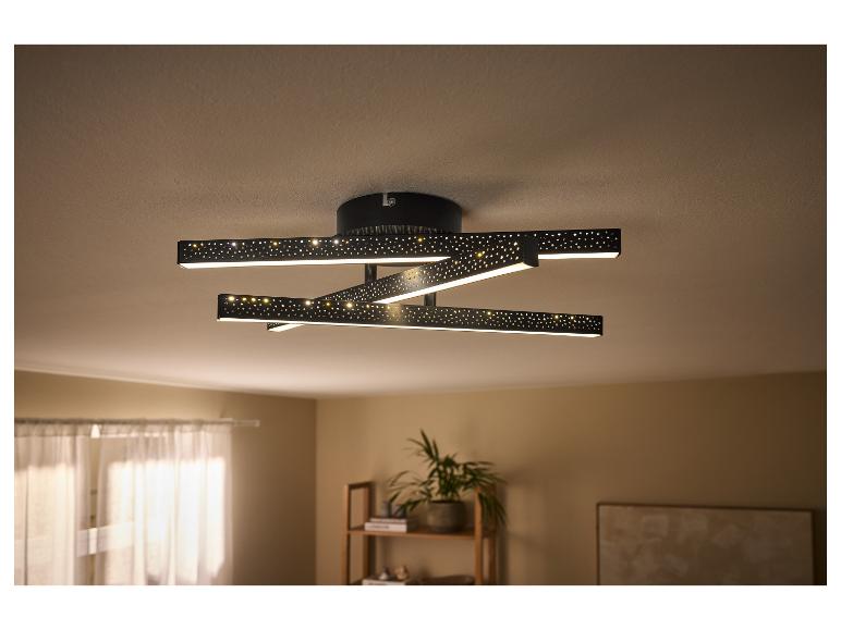 Moderne zwarte LED-plafondlamp.