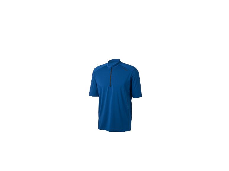 Crivit heren blauw fietsshirt met korte rits