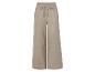 Beige wijde broek met koord.