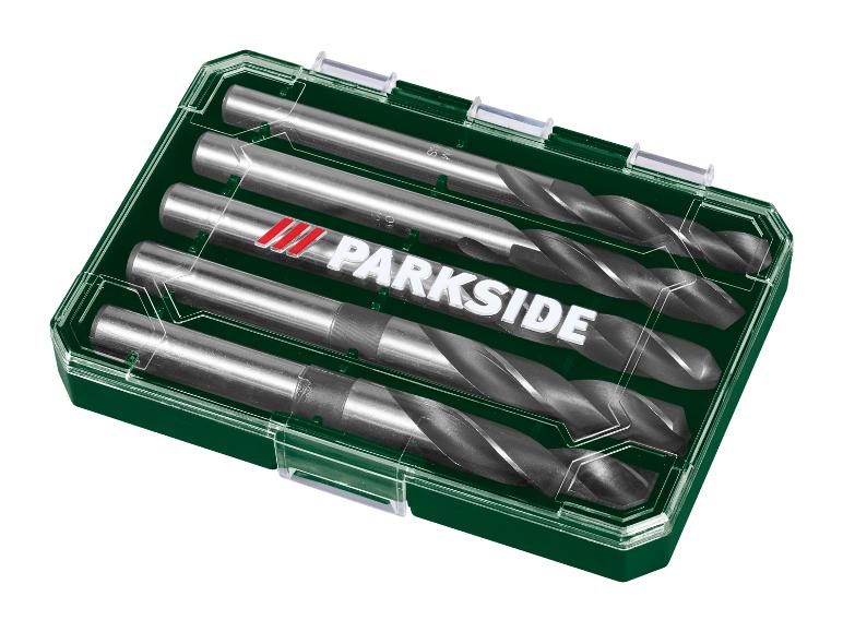 PARKSIDE boorset in groene doos, 5 metaalboren