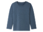 Een donkerblauw longsleeve shirt voor kinderen.