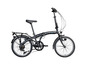 Zwarte Zundapp Cityfolder vouwfiets met 20 inch wielen.