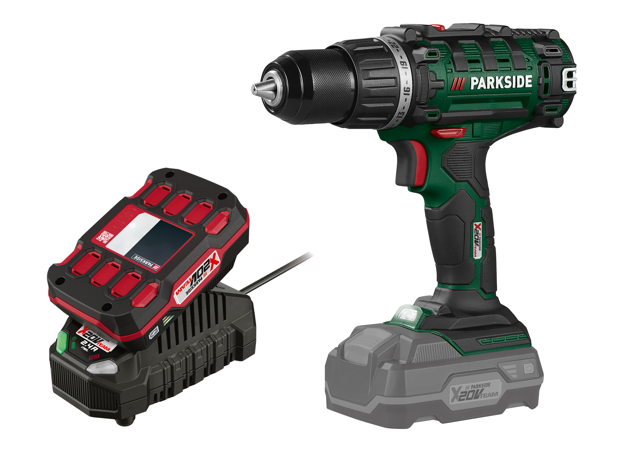 PARKSIDE Accu-schroefboormachine 20 V 45 Nm met accu en lader