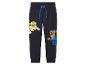 Donkerblauwe kinderjoggingbroek met Paw Patrol-personages Rubble en Chase
