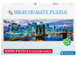 Een 1000-delige puzzel van Clementoni met een panorama van de Brooklyn Bridge in New York.