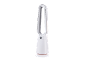 Witte bladloze ventilator op een zwarte achtergrond