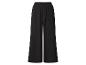Zwarte wijde broek met elastische tailleband