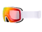 Skibril met regenbooglenzen en witte band met de tekst S1-S3 SPEQ GmbH.