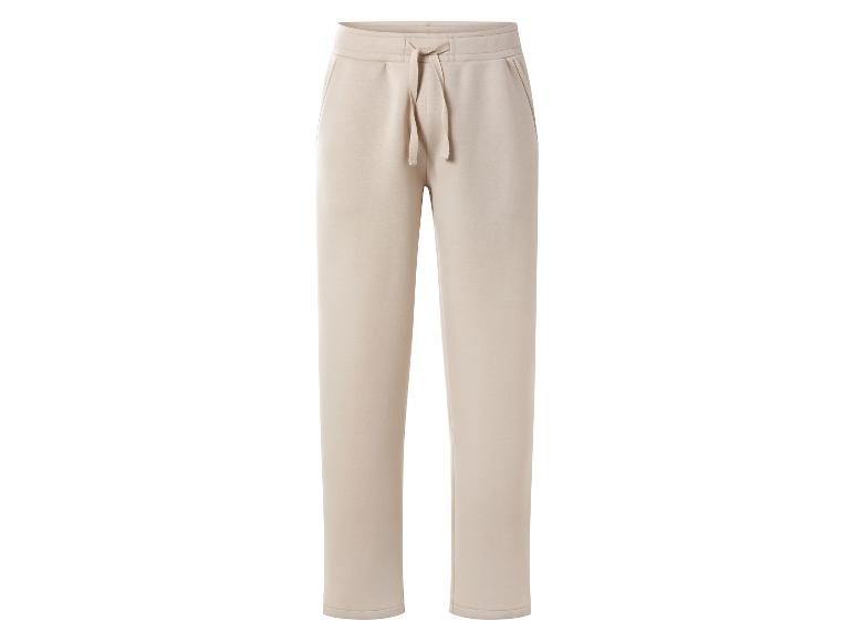 Beige dames joggingbroek met trekkoord in de taille