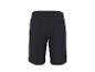 Zwarte sweatshorts met achterzak, achteraanzicht.