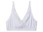 Witte bralette met V-hals en brede bandjes