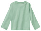 Een lichtgroen longsleeve shirt voor kinderen.