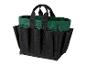 Groene Parkside gereedschapstas met zwarte vakken