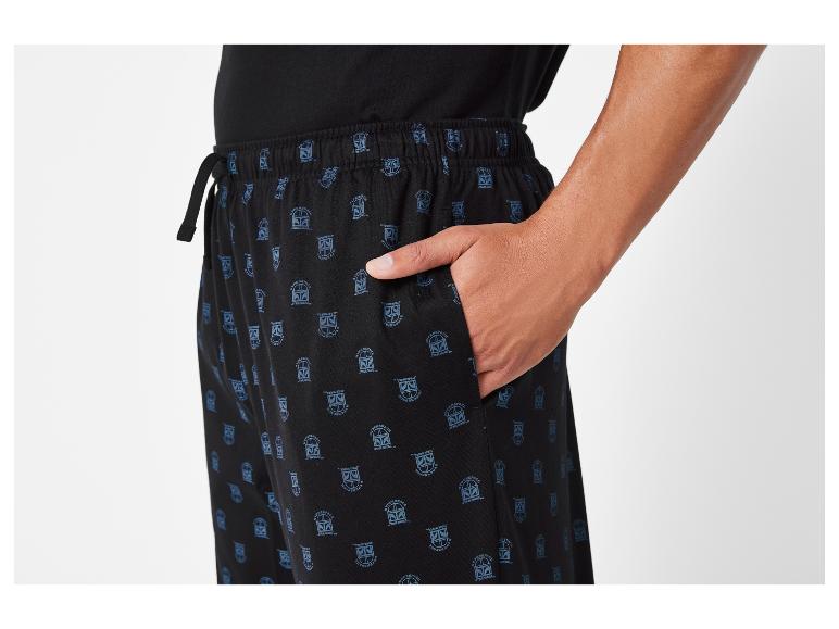 Zwarte pyjamabroek met Star Wars print.