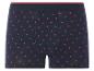 Donkerblauwe boxershorts met rode hartjesprint