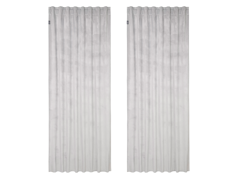 Velours gordijnen 135 x 245 cm
