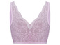 Lila roze lingerie met kant.