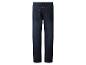 Donkerblauwe herenjeans met achterzakken.