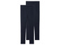 Twee paar donkerblauwe leggings.