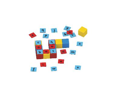 GEOMAG Magneet speelgoed Magicube »Word Building RE Clips 55«
