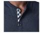 Heren T-shirt met korte mouwen, kraag en geruite knoopsluiting.