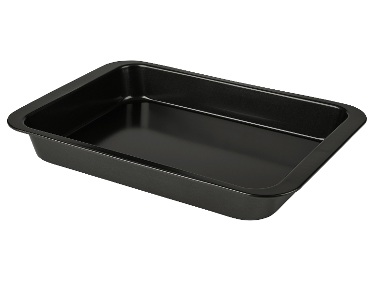 Zwarte metalen bakplaat.