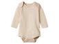 Beige romper met lange mouwen voor baby's