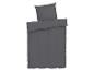 Donkergrijze beddengoedset.