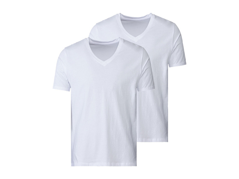 MEXX 2 heren shirts (XL, Wit, V-hals)
