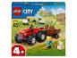 LEGO City 60461 Tractor met aanhanger, met boeren en dieren op een boerderij.