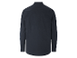 Donkerblauw heren overhemd met lange mouwen.