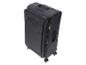 Zwarte rolkoffer met telescopisch handvat en cijferslot