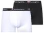Twee Champion boxershorts, een witte en een zwarte.