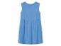 Lichtblauw, mouwloos jurkje voor meisjes.