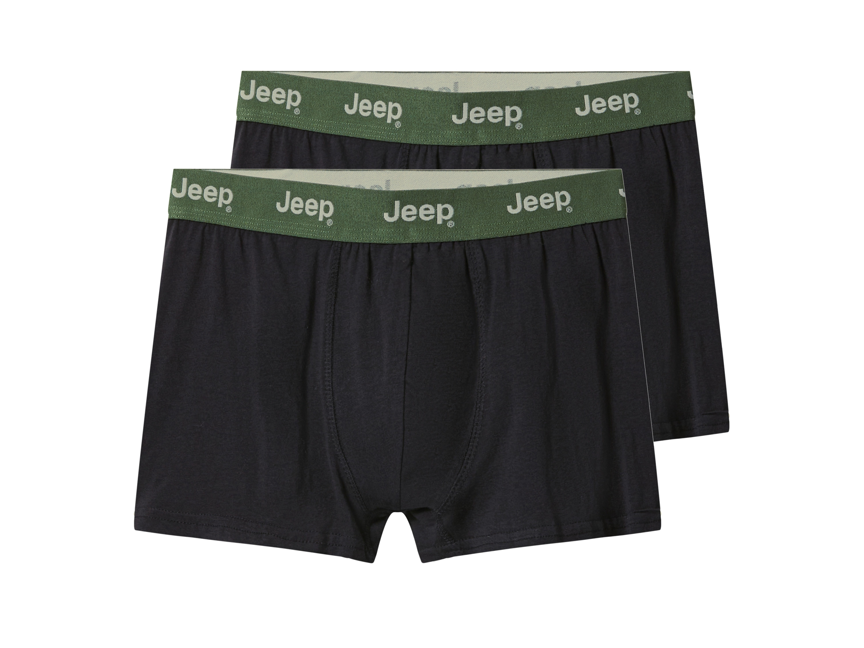 Set van 2 heren boxers (Zwart, M)