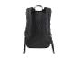 Zwarte rugzak met gewatteerde schouderbanden en mesh rugpaneel