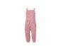 Roze gebreide baby-jumpsuit