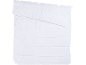 Wit gewatteerd dekbed met horizontale stiksels.
