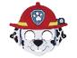 Een Paw Patrol masker met Marshall, de brandweerhond.