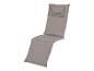 Grijs ligstoelkussen met hoofdkussen