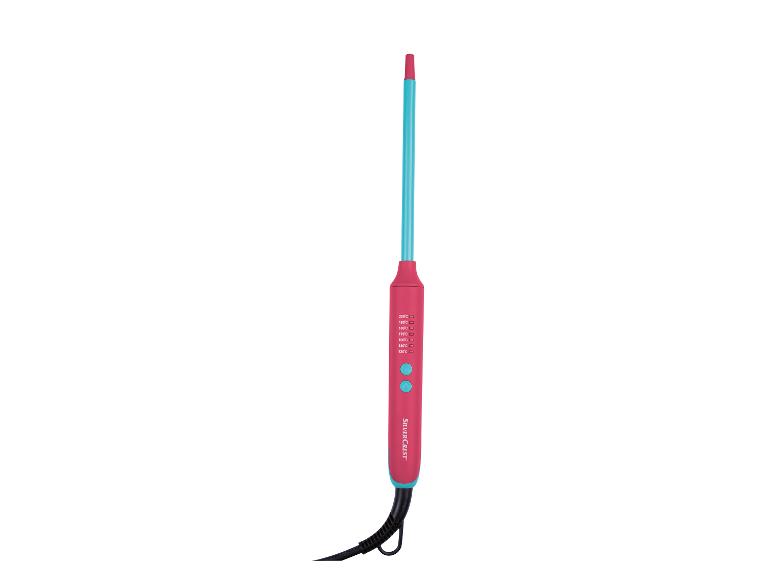 SilverCrest krultang in roze en turquoise: haarstylingtool.